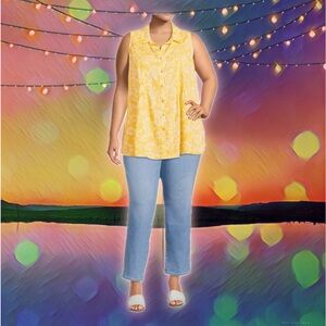 Terra & Sky Women's Plus Size Core Straight Leg Jeans